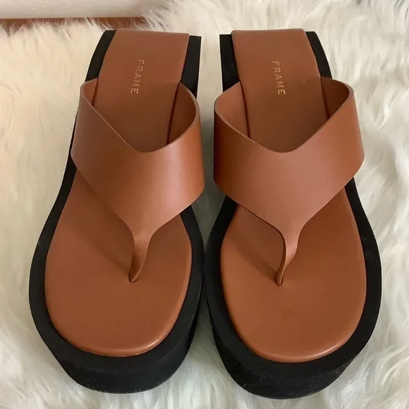 NWOB Frame Le Ocean Platform Sandal Sz-39 - Picture 2 of 8